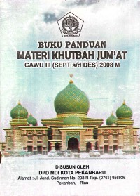 BUKUI PANDUAN MATERI KHUTBAH JUM'AT